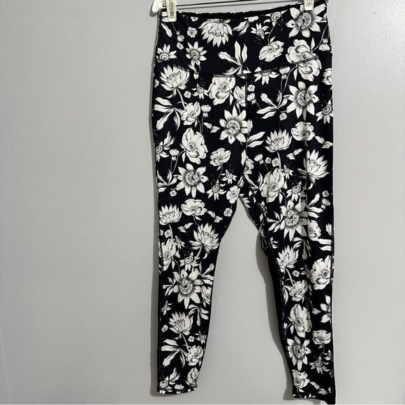 Everlast black and white floral leggings size XL - Picture 1 of 8